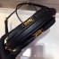 Prada Odette Heart Bag In Black Saffiano Leather