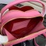 Prada Odette Heart Bag In Pink Saffiano Leather