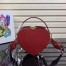 Prada Odette Heart Bag In Red Saffiano Leather