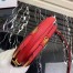 Prada Odette Heart Bag In Red Saffiano Leather