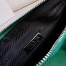 Prada Triangle Shoulder Bag In Green Leather