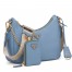 Prada Re-Edition 2005 Shoulder Bag In Blue Saffiano Leather