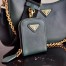 Prada Re-Edition 2005 Shoulder Bag In Green Saffiano Leather