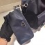 Prada Navy Blue Nylon Backpack With Clutch