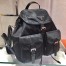 Prada Black Nylon Backpack With Clutch