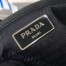 Prada Black Nylon Backpack With Red Metal Studs