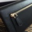 Prada Continental Wallet In Black Saffiano Leather