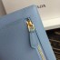 Prada Continental Wallet In Light Blue Saffiano Leather