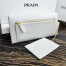 Prada Continental Wallet In White Saffiano Leather