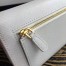 Prada Continental Wallet In White Saffiano Leather