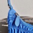 Prada Mini Hobo Bag In Blue Nylon and Leather