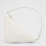 Prada Triangle Pouch Bag In White Leather 