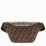 Fendi Belt Bag In Embossed FF Motif Calfskin