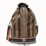 Fendi Mon Tresor Drawstring Bag In Pequin Striped Fabric