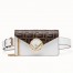 Fendi White Kan I F Belt Bag With FF Motif