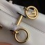 Fendi Mon Tresor Mini Bucket Bag In White Calfskin