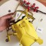 Fendi Mon Tresor Mini Bucket Bag In Yellow Calfskin