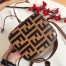 Fendi FF Mon Tresor Mini Bucket Bag In Brown Calfskin