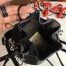 Fendi Black Mini Mon Tresor Pearls Bucket Bag