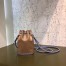 Fendi Mon Tresor Mini Bucket Braided Bag In Brown Calfskin