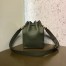 Fendi Small Mon Tresor Bucket Bag In Green Calfskin