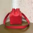 Fendi Small Mon Tresor Bucket Bag In Red Calfskin