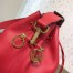 Fendi Small Mon Tresor Bucket Bag In Red Calfskin