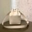 Fendi Small Mon Tresor Bucket Bag In White Calfskin