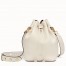 Fendi Small Mon Tresor Bucket Bag In White Calfskin