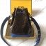 Fendi Small Mon Tresor Bucket Fabric Blue Bag