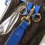 Fendi Small Mon Tresor Bucket Fabric Blue Bag