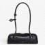 Alaia Le Teckel Small Shoulder Bag in Black Goatskin