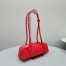 Alaia Le Teckel Small Shoulder Bag in Red Goatskin