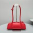 Alaia Le Teckel Small Shoulder Bag in Red Goatskin