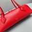 Alaia Le Teckel Small Shoulder Bag in Red Goatskin