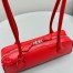 Alaia Le Teckel Small Shoulder Bag in Red Goatskin