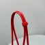 Alaia Le Teckel Small Shoulder Bag in Red Goatskin