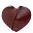 Alaia Le Coeur Heart Bag in Bordeaux Calfskin