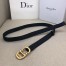 Dior Saddle 20MM Belt In Black Jacquard