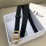 Dior Saddle 20MM Belt In Black Jacquard