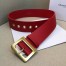 Dior Diorquake 35MM Belt In Red Calfskin