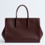 Bottega Veneta Barbara Bag in Barolo Intrecciato Lambskin