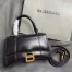 Balenciaga Hourglass XS Bag in Black Box Calfskin