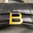 Balenciaga Hourglass XS Bag in Black Box Calfskin