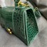 Balenciaga Hourglass XS Bag in Green Crocodile Embossed Calfskin