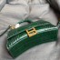 Balenciaga Hourglass XS Bag in Green Crocodile Embossed Calfskin