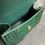Balenciaga Hourglass XS Bag in Green Crocodile Embossed Calfskin