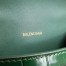 Balenciaga Hourglass XS Bag in Green Crocodile Embossed Calfskin