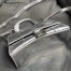 Balenciaga Hourglass XS Bag in Silver Crocodile Embossed Calfskin