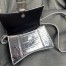 Balenciaga Hourglass XS Bag in Silver Crocodile Embossed Calfskin